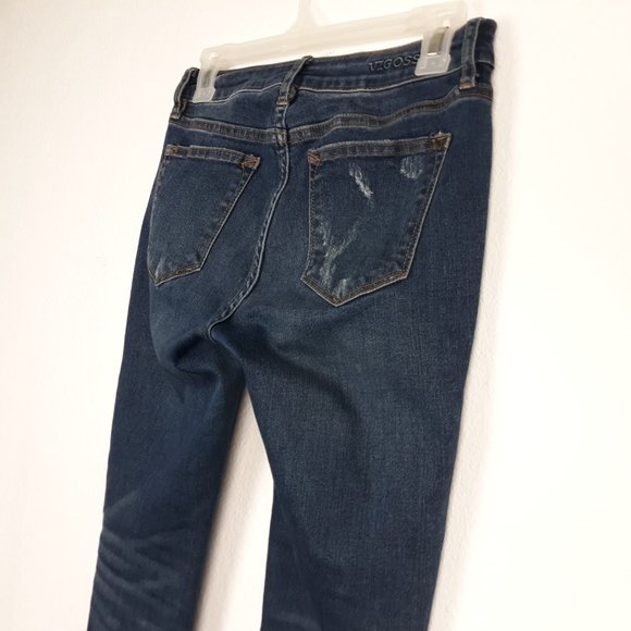 VIGOSS Women's The Jagger Skinny Jeans Size W26 L28 Distressed Medium Wash Blue - Picture 4 of 16